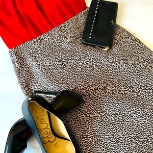 NWT LOFT animal print pencil skirt